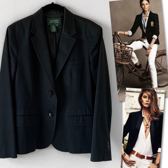 Ralph Lauren Jackets & Blazers - LAUREN RALPH LAUREN BLACK STRETCH BLAZER SZ 10 Ralph Lauren Jackets & Blazers - LAUREN RALPH LAUREN BLACK STRETCH BLAZER SZ 10